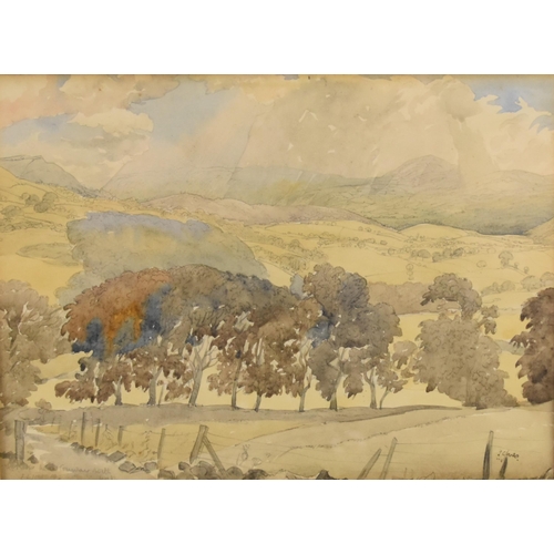 409 - Frederick Cecil Jones (1891 - 1956) Near Conwy, signed and titled, watercolour, 16.5 x 22.5 cm, fram... 