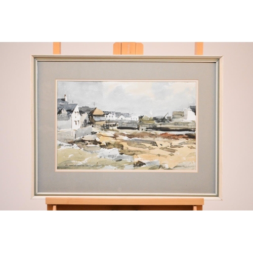 411 - Edward Wesson RI RSMA (British 1910-1983) Lesconil Harbour, Brittany, signed and dated '72 lower lef... 