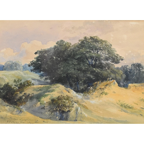 417 - George Arthur Fripp (1813-1896) On Hampstead Heath, signed, dated 1841 and titled lower left, waterc... 