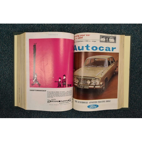 372 - THE AUTOCAR (weekly magazine) Jan 1955-Dec 1990 (vols 102-186). 101 volumes. Lacks 3 months (Nov 197... 