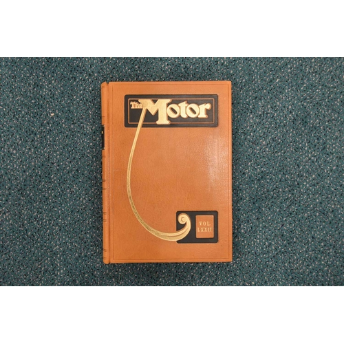 376 - THE MOTOR. Show numbers 1931-37 with Royal Jubilee number 1935. Finely bound in full morocco with 'T... 