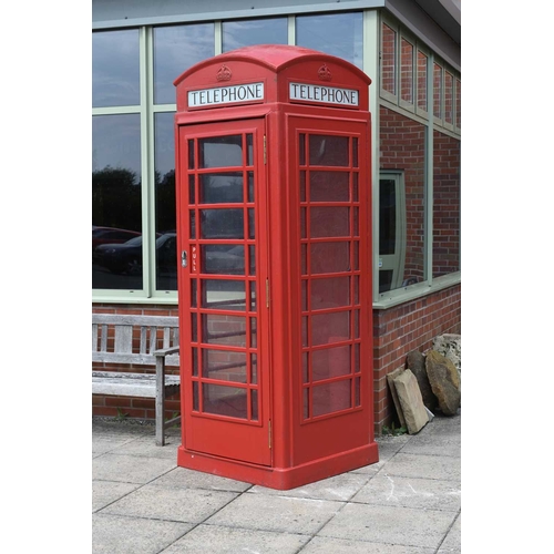 484 - A General Post Office K6 cast iron red telephone box Please note: specialist lifting equipment requi... 