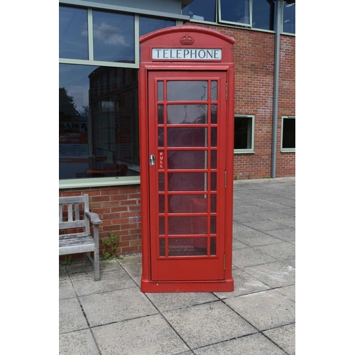 484 - A General Post Office K6 cast iron red telephone box Please note: specialist lifting equipment requi... 