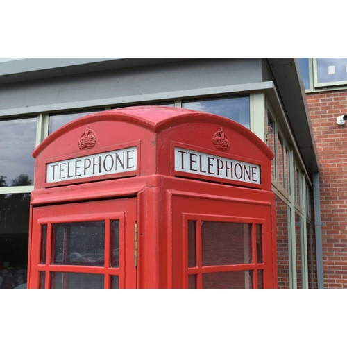 484 - A General Post Office K6 cast iron red telephone box Please note: specialist lifting equipment requi... 