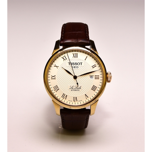 348 - Tissot: A gentleman's gold-plated steel wristwatch Model: Le Locle Reference: L164/264-1 Date: Circa... 