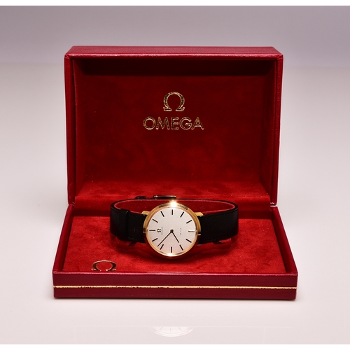 359 - Omega: A gentlemans 9ct gold De Ville wristwatch Model: De Ville Reference: 111.506.7 Date: 1975 Mo... 