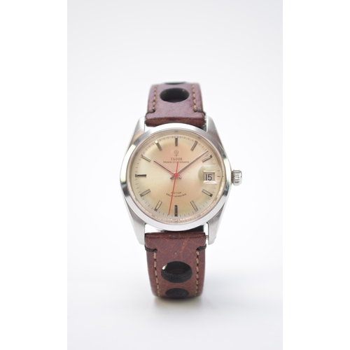 360 - Tudor: A gentleman's stainless steel centre-seconds wristwatch Model: Prince Oysterdate Reference: 7... 