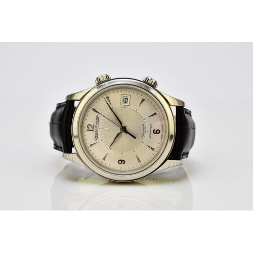 123 - Jaeger-LeCoultre: A gentleman's stainless steel wristwatch Model: Memovox Reference: 174.8.96 Date: ... 