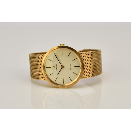 127 - Omega: A gentleman's 9ct gold dress watch Model: De Ville Reference: 3115494 Date: Circa 1972 Moveme... 