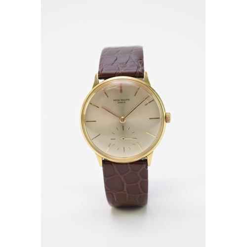 132 - Patek Philippe: A gentleman's 18ct gold wristwatch Model: Calatrava Reference: 3420 Date: Circa 1960... 