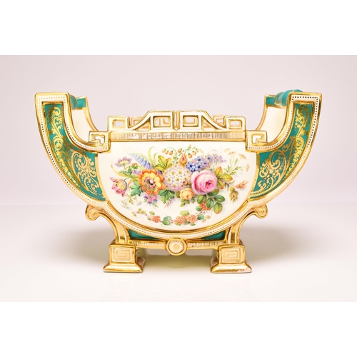 178 - A good quality Coalport ornamental jardiniere, circa 1855-60 modelled in the French style with a 'Sa... 