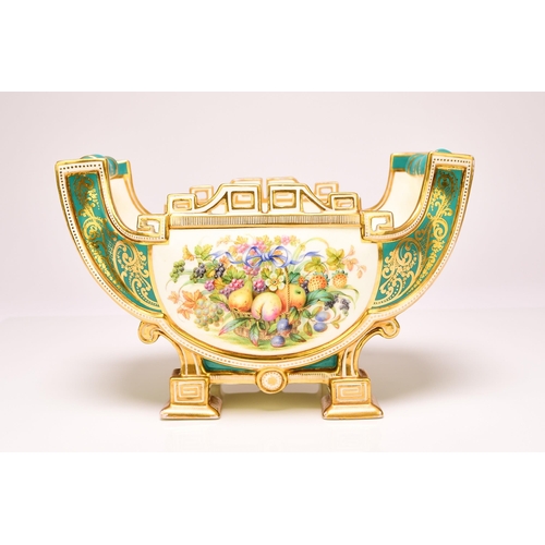 178 - A good quality Coalport ornamental jardiniere, circa 1855-60 modelled in the French style with a 'Sa... 