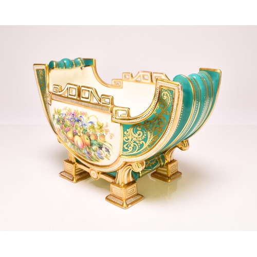 178 - A good quality Coalport ornamental jardiniere, circa 1855-60 modelled in the French style with a 'Sa... 