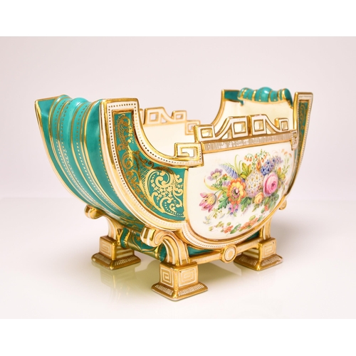 178 - A good quality Coalport ornamental jardiniere, circa 1855-60 modelled in the French style with a 'Sa... 