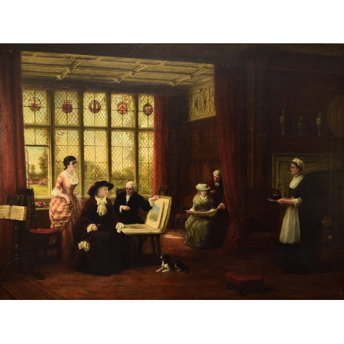 252 - Frederick Daniel Hardy (British 1826-1911) Tourist Sketches, an interior scene with an artist and hi... 