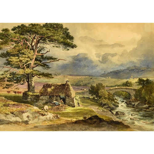 275 - George Arthur Fripp (1813-1896) Near Dallmally, Argylshire, signed and titled lower centre, watercol... 