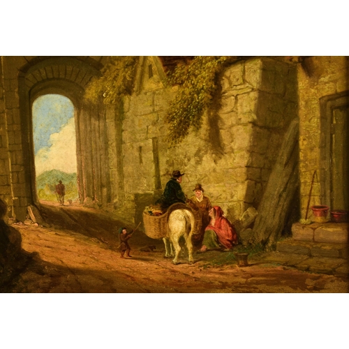 295 - Attributed to Joseph Horlor (1809-1887) Gateway to Conwy Castle, North Wales, oil on canvas, 61 x 51... 