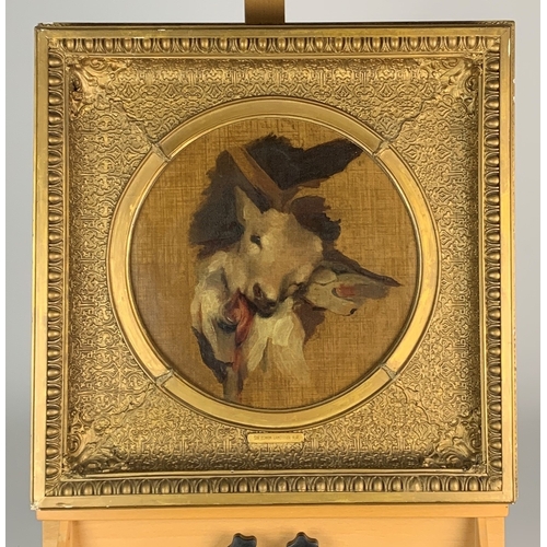 262 - Circle of Sir Edwin Landseer RA (1802-1873) Study of a Dead Fawn, oil on canvas, 34 x 34 cm, frame 5... 