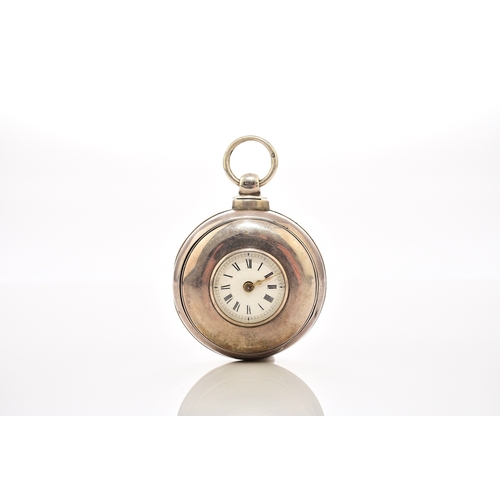 367 - Edward Poulson, Newtown: A silver pair case verge watch Date: Case with Birmingham hallmark for 1847... 