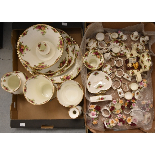 111 - An extensive collection of Royal Albert Old Country Roses tableware and giftware, appears to be prim... 