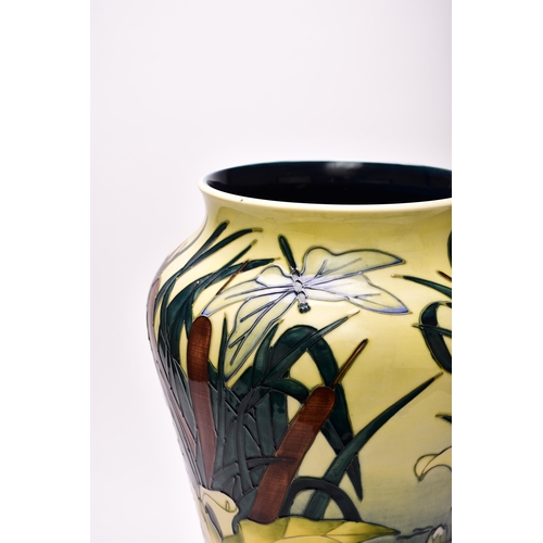 140 - A large floor-standing Moorcroft vase in the 'Lamia' pattern designed by Rachel Bishop, dated 1996, ... 