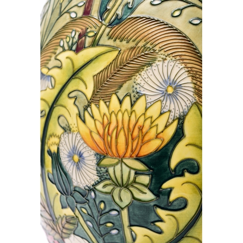 142 - A large Moorcroft floor-standing vase in the Ryden Lane pattern designed by Rachel Bishop, dated 199... 