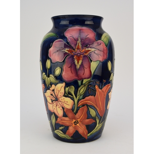 156 - A large Moorcroft vase in the 'Tigris' pattern designed by Rachel Bishop, dated 1993, additionally s... 