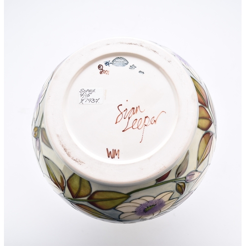 160 - A large Moorcroft vase in the 'Sophie Christina' pattern designed by Sian Leeper vase, dated 2001, s... 