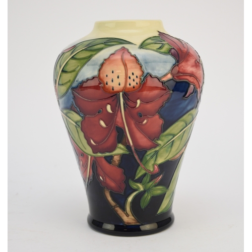 211 - A Moorcroft vase in the 'Simeon' pattern designed by Philip Gibson, dated 2001, signed in gold by th... 