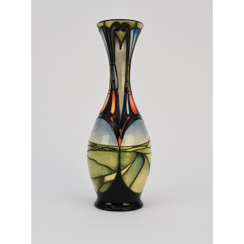 215 - A Moorcroft vase in a Trial 'Vale of Aire' pattern designed by Emma Bossons, dated 2004, a more elab... 