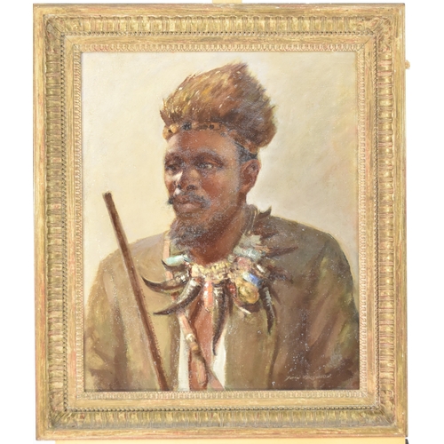 321 - John Kenneth Ferguson (South African 1885-1967) 'Xosa Girl from Mazzeppa Bay, Tronski, signed lower ... 