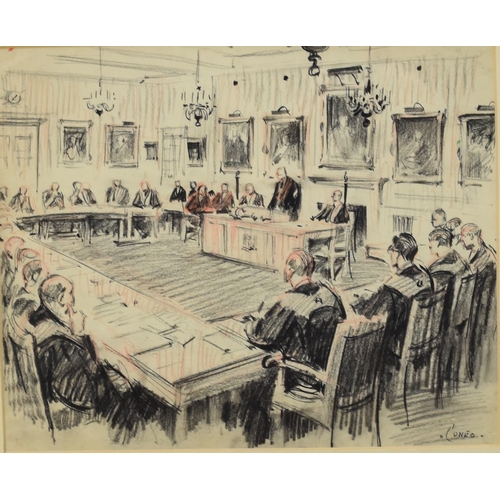 347 - Terence Tenison Cuneo OBE (1907-1996) A Meeting of the Royal College of Surgeons, signed lower right... 