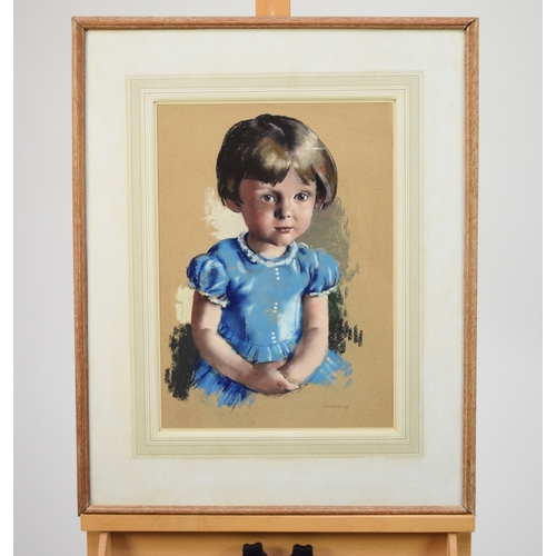 357 - William Dring RA RWS (1904-1990) Portrait of Isobel Rogers, aged 2 years 3 months, signed lower righ... 