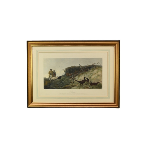 400 - Richard Ansdell (1815-1885) two prints Pheasants and Black Game, coloured engravings, published by O... 