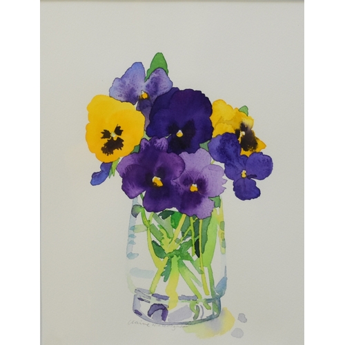 473 - Mary E Podmore (20th Century) Gold and Silver Daffodils, signed, watercolour, 29 x 23 cm, frame 52 x... 