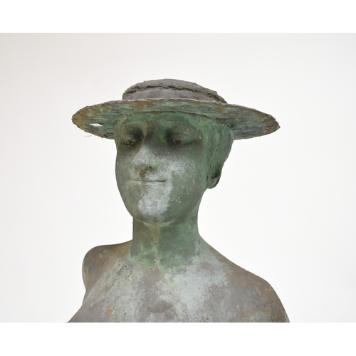 482 - Bernard Sindall (1924/5-1998) Woman in a Hat, c.1972, fibreglass sculpture, 163 x 63 x 45 cm This is... 