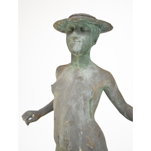 482 - Bernard Sindall (1924/5-1998) Woman in a Hat, c.1972, fibreglass sculpture, 163 x 63 x 45 cm This is... 