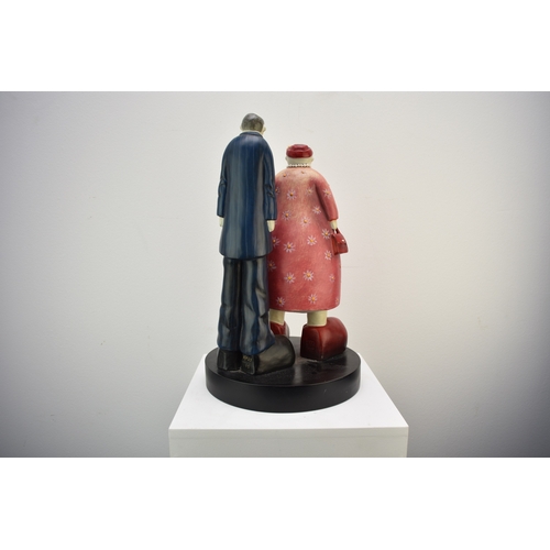 483 - Mackenzie Thorpe (b.1956) The Couple, artist proof 39/65, resin sculpture, 41 cm high, 24.5 cm base ... 