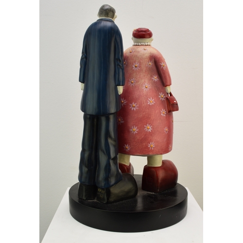 483 - Mackenzie Thorpe (b.1956) The Couple, artist proof 39/65, resin sculpture, 41 cm high, 24.5 cm base ... 