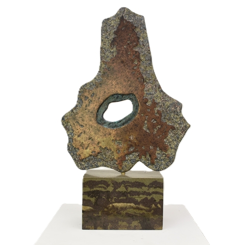 492 - Philip Hearsey (b.1946) Of This Land, monogram signature lower edge near pivot, bronze on composite ... 