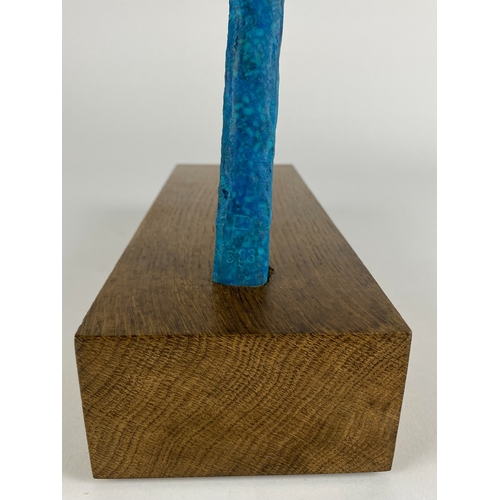 493 - Philip Hearsey (b.1946) Passage of Time II, monogram signature to the verso, bronze on oak base, bro... 