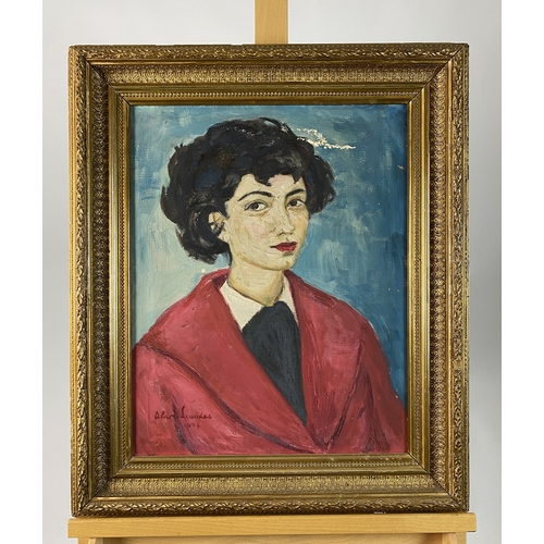 507 - Alan Lowndes (1921-1978) Portrait of Patricia Mumford (1934-2021) aged 19, signed and dated 1954 low... 