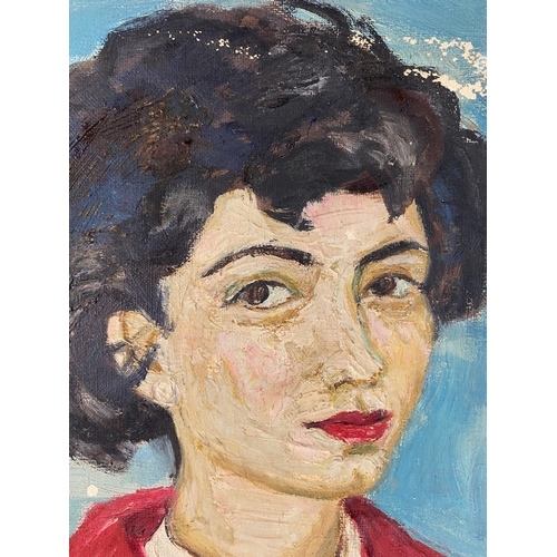 507 - Alan Lowndes (1921-1978) Portrait of Patricia Mumford (1934-2021) aged 19, signed and dated 1954 low... 