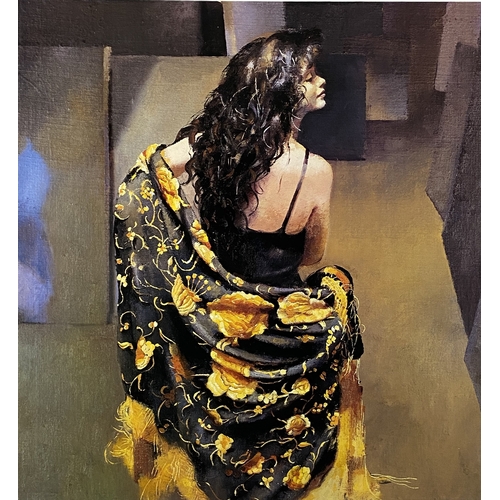 508 - Robert Lenkiewicz (1941-2002) Karen with Bronze Shawl, Karen Ciambriello, signed lower right, number... 