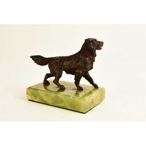 547 - An Austrian cold-painted bronze figure of a gun dog, early 20th century Manner of Franz Bergman Mode... 