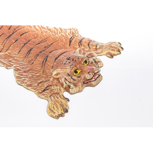 548 - After Franz Bergman, a cold painted bronze tiger skin rug The underside with FB stamp 11.5cm