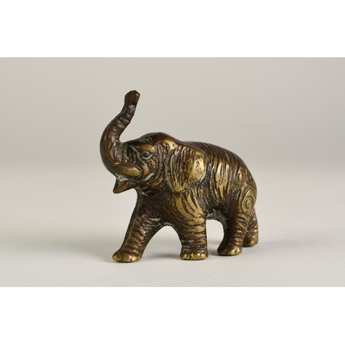 549 - A group of four small bronze animal figures, 20th century All naturalistically modelled and includin... 