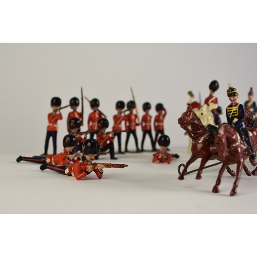 579 - Five Britain's boxed sets of lead soldiers: Set 33, The 16th/5 Lancers; set 128, The 12th Royal Lanc... 