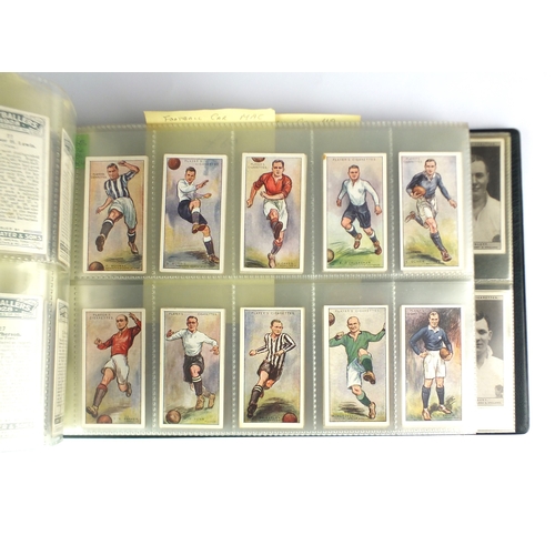 582 - An album containing sets of cigarette cards Ogdens - Captains of Assoc. football clubs - set of 44 F... 