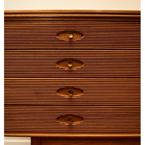 662 - Robert Heritage for Archie Shine: A 'Hamilton' pattern rosewood sideboard Comprising four shallow dr... 